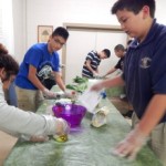 Image of Recent Garden of Greatness 4-H SPIN club program participants prepare recipes made with vegetables and herbs they grew and harvested. (Courtesy photo)